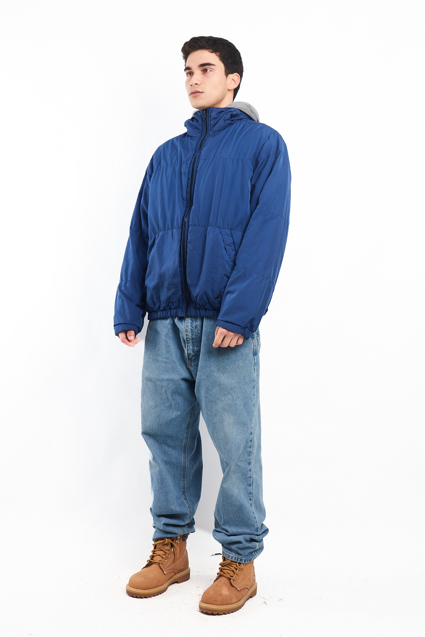 2000 Nautica Reversible Hooded Jacket/ Windbreaker (M/L)