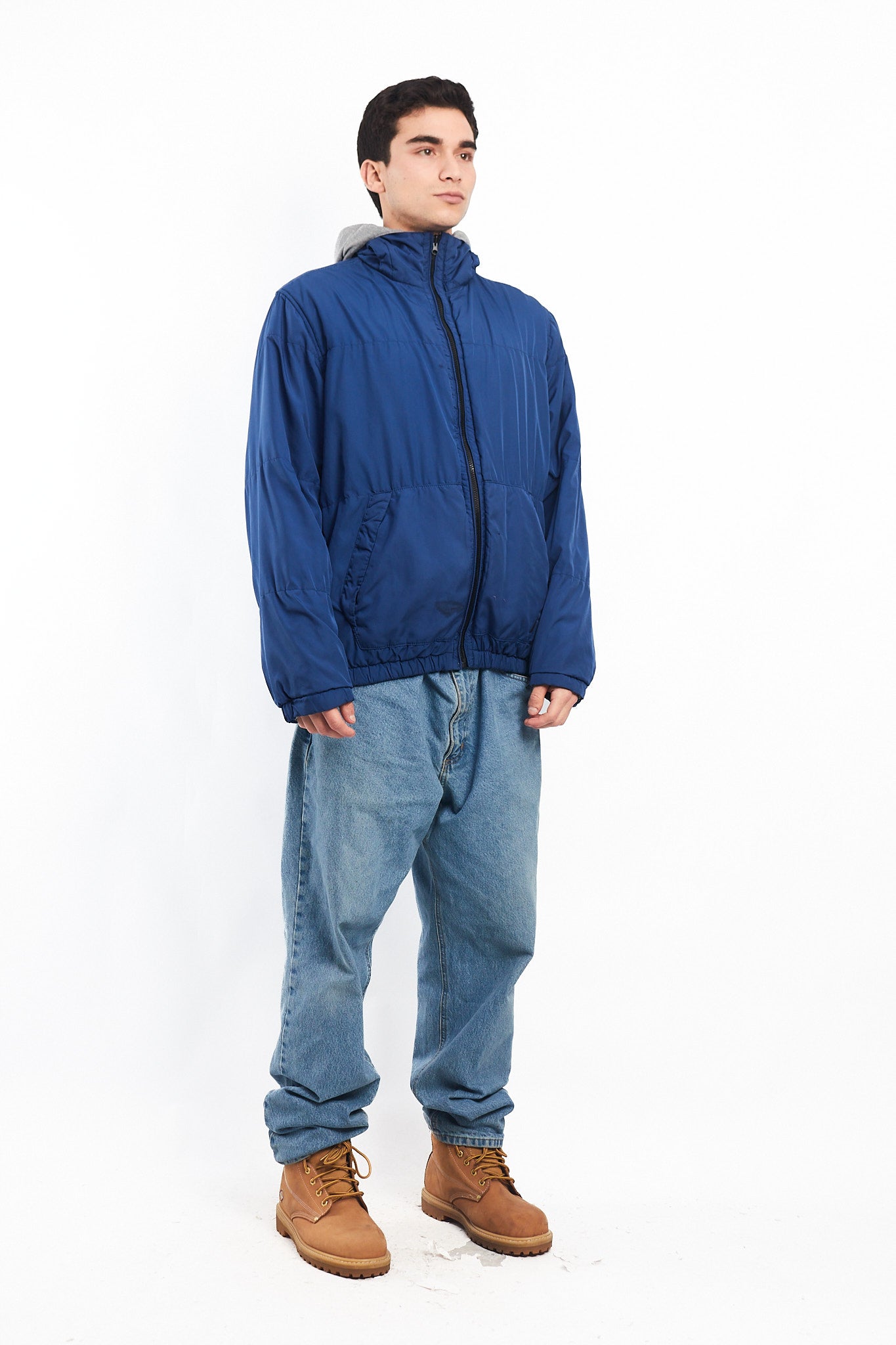 2000 Nautica Reversible Hooded Jacket/ Windbreaker (M/L)