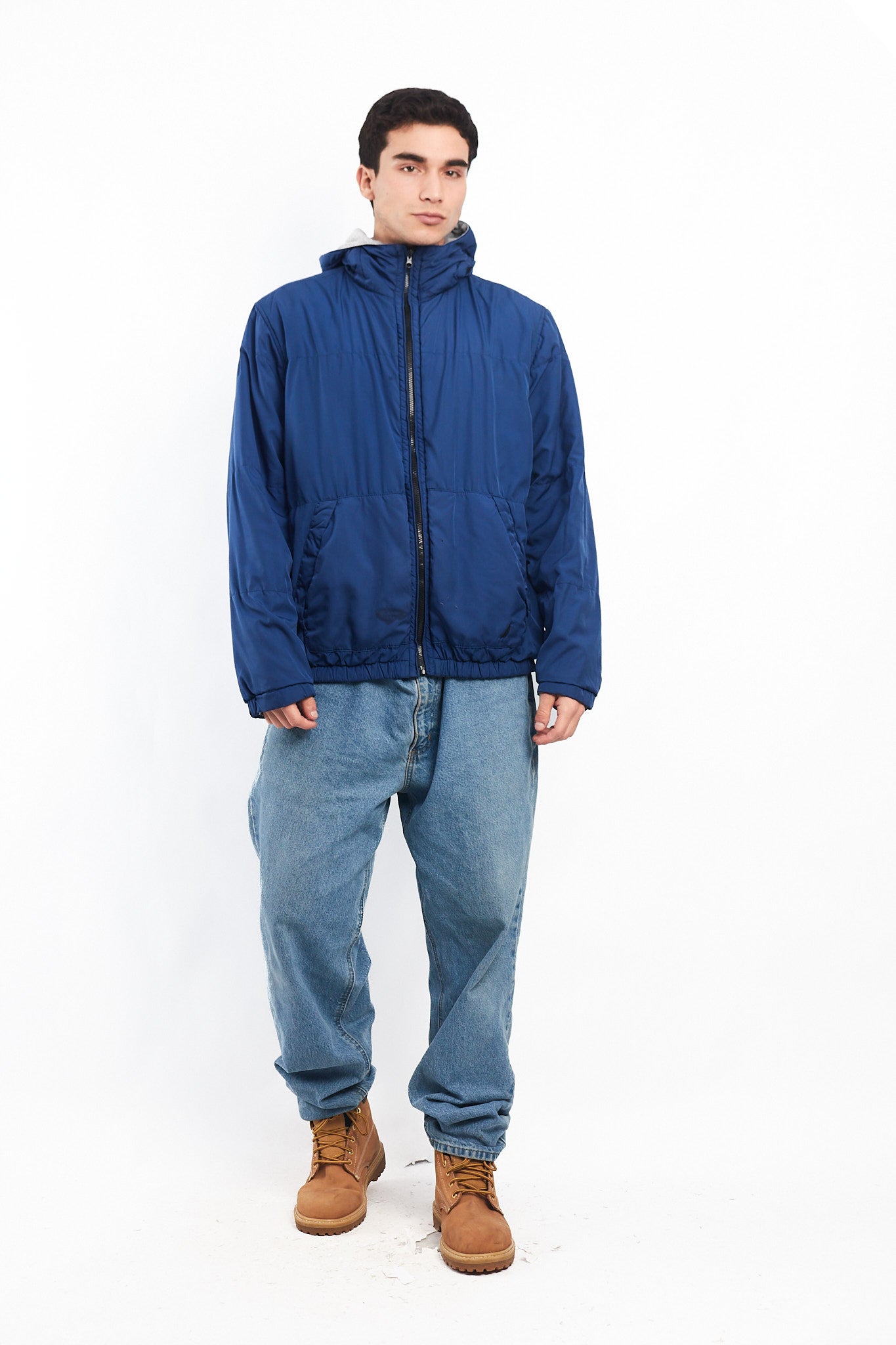 2000 Nautica Reversible Hooded Jacket/ Windbreaker (M/L)
