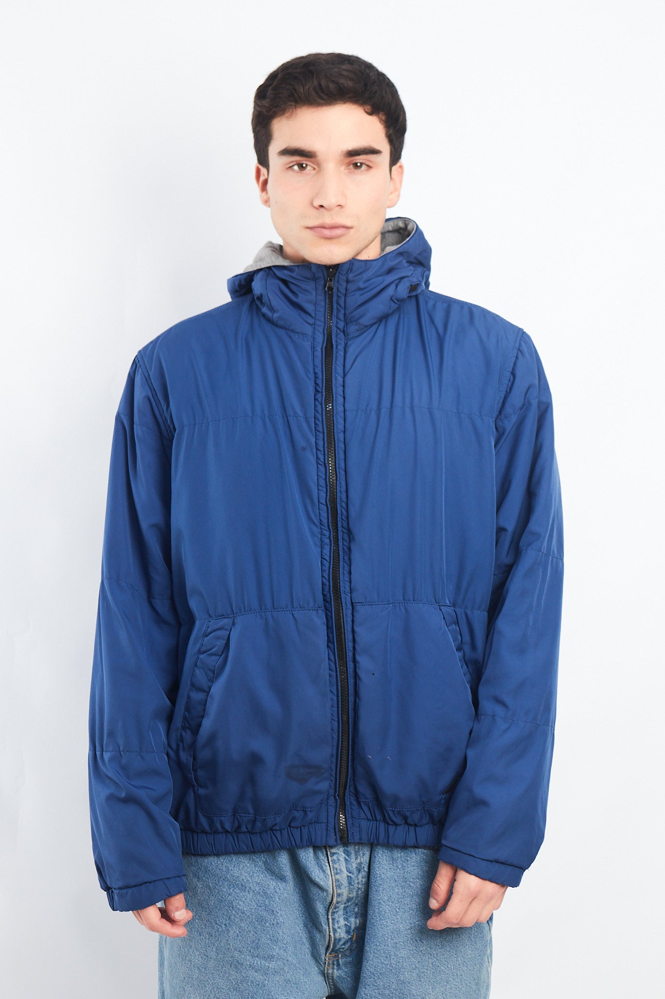 2000 Nautica Reversible Hooded Jacket/ Windbreaker (M/L)