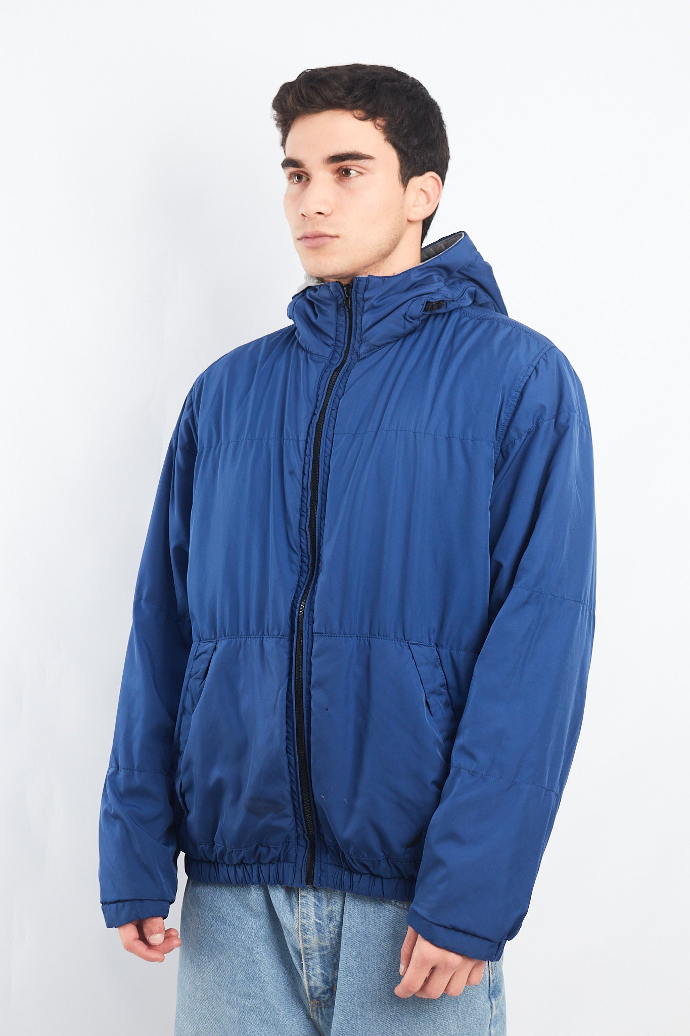 2000 Nautica Reversible Hooded Jacket/ Windbreaker (M/L)