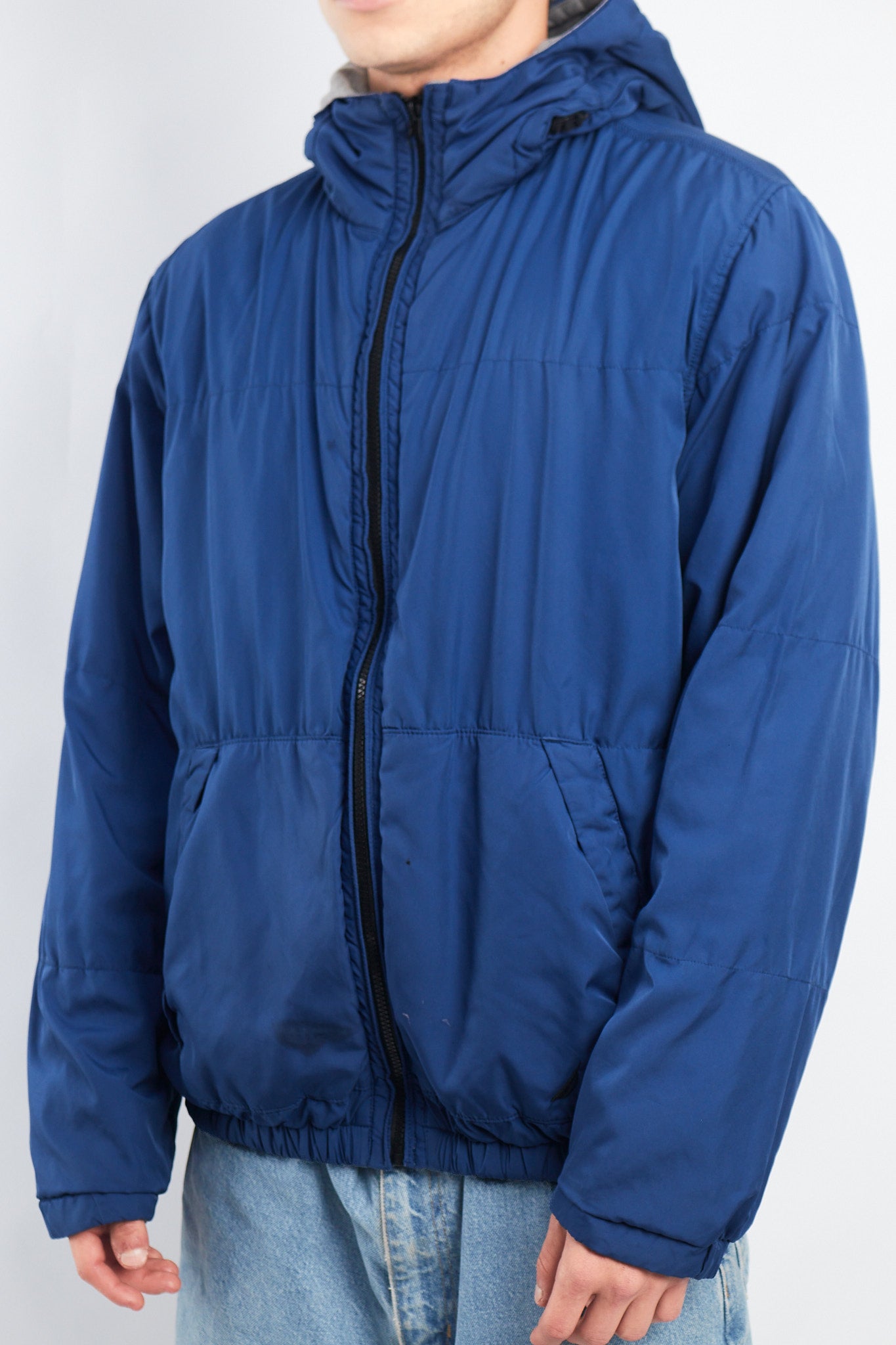 2000 Nautica Reversible Hooded Jacket/ Windbreaker (M/L)