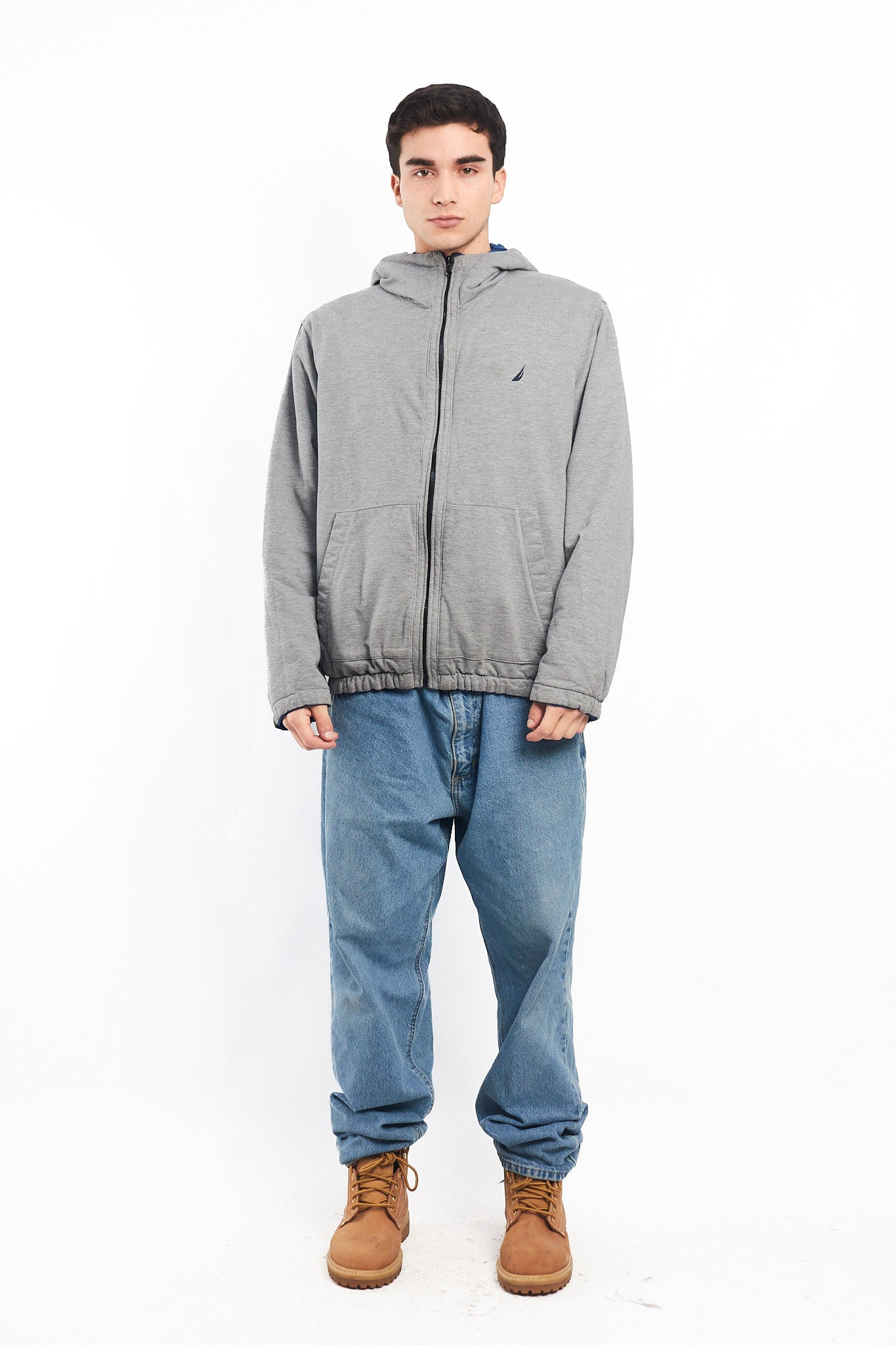 2000 Nautica Reversible Hooded Jacket/ Windbreaker (M/L)