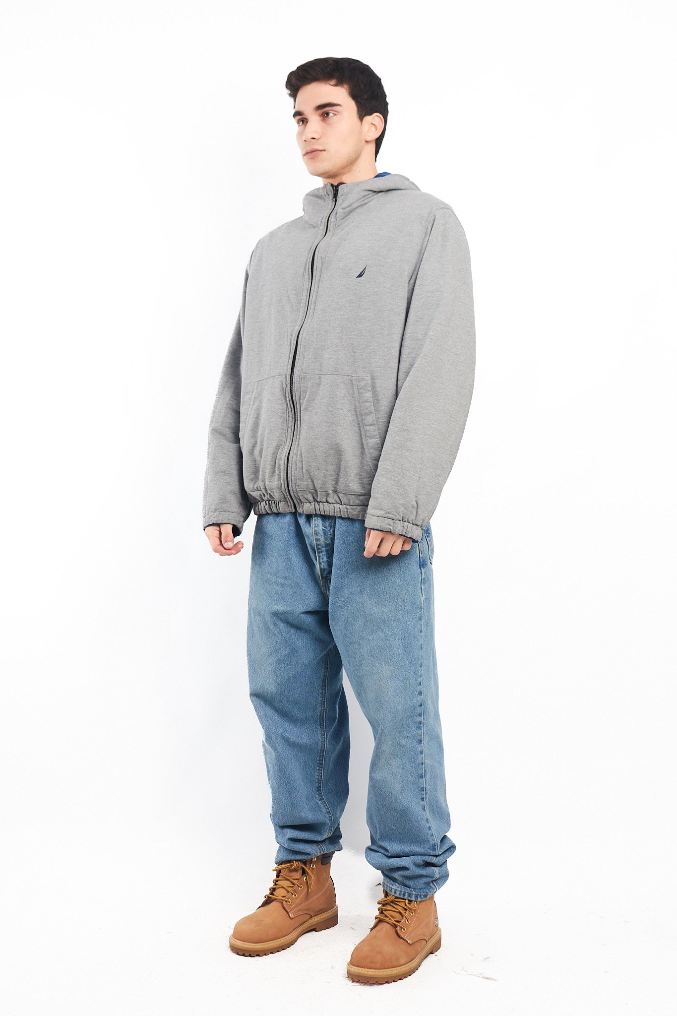 2000 Nautica Reversible Hooded Jacket/ Windbreaker (M/L)
