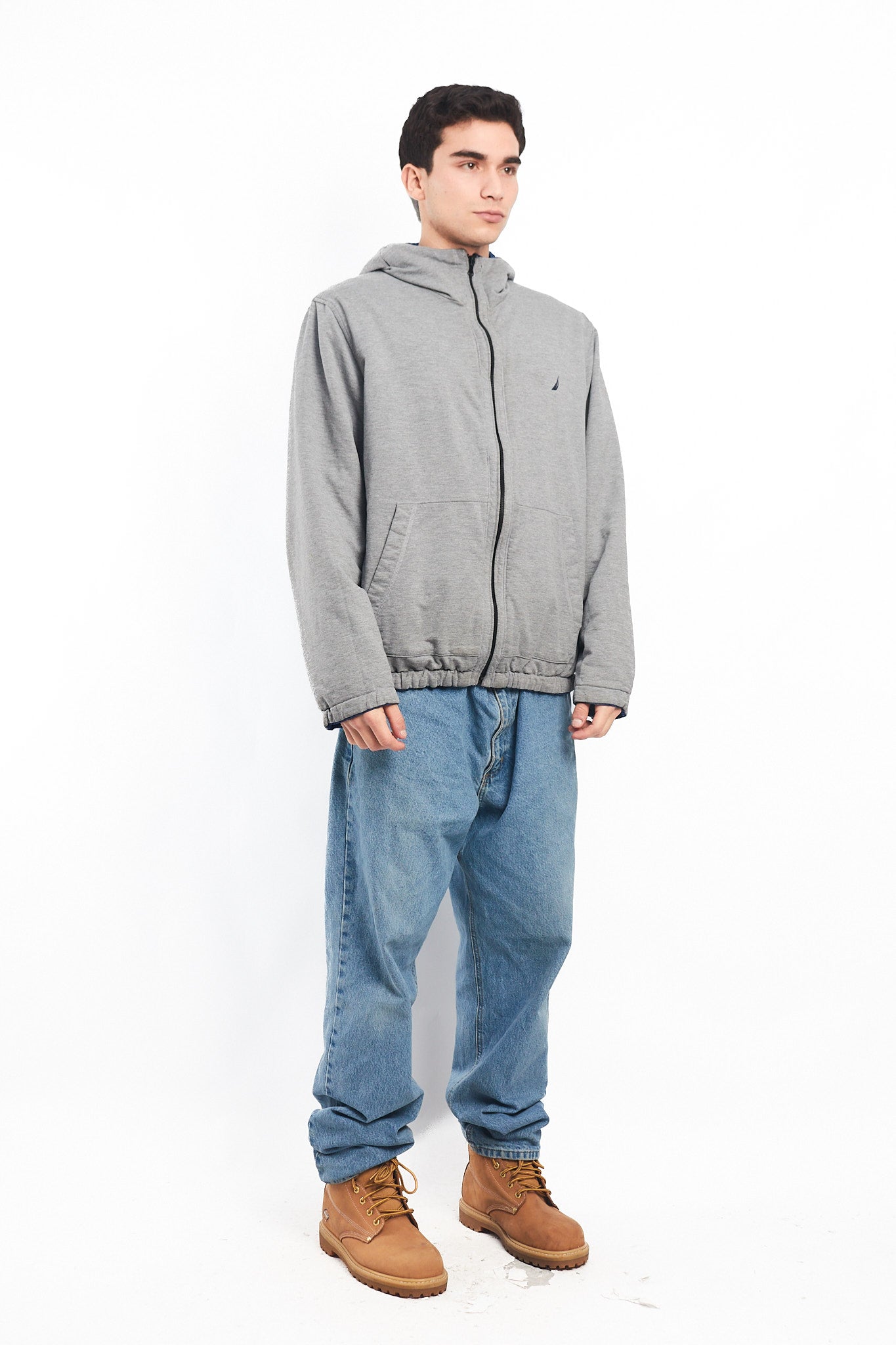 2000 Nautica Reversible Hooded Jacket/ Windbreaker (M/L)