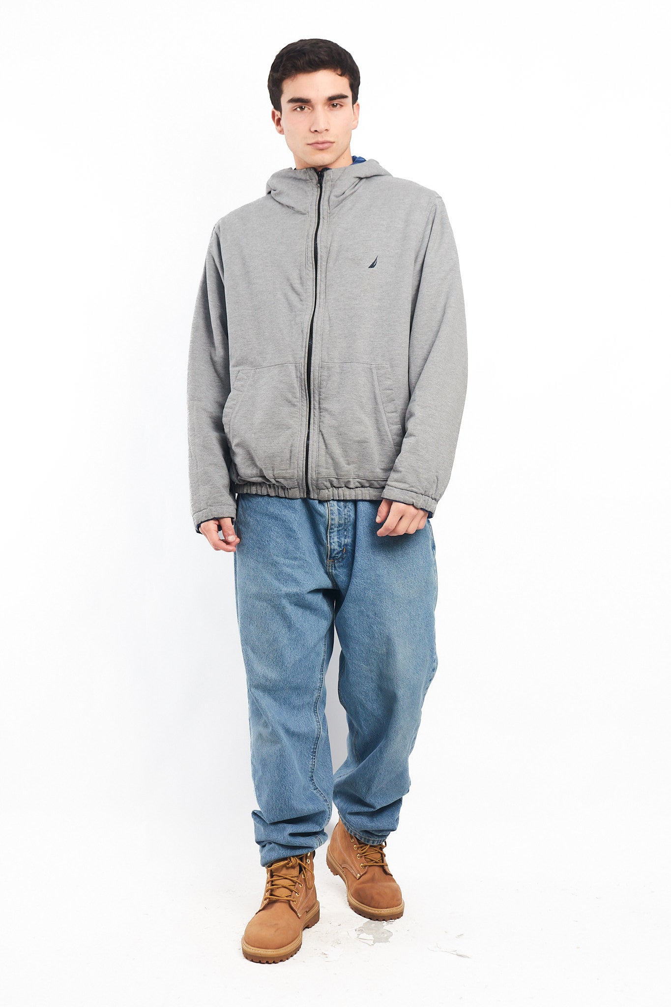 2000 Nautica Reversible Hooded Jacket/ Windbreaker (M/L)