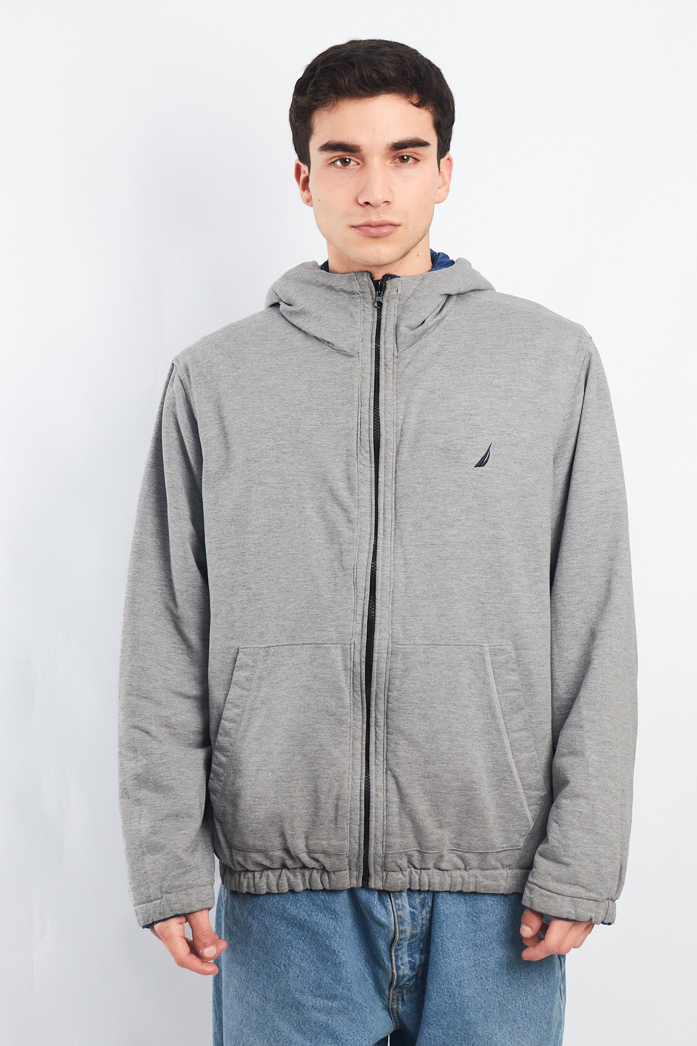 2000 Nautica Reversible Hooded Jacket/ Windbreaker (M/L)