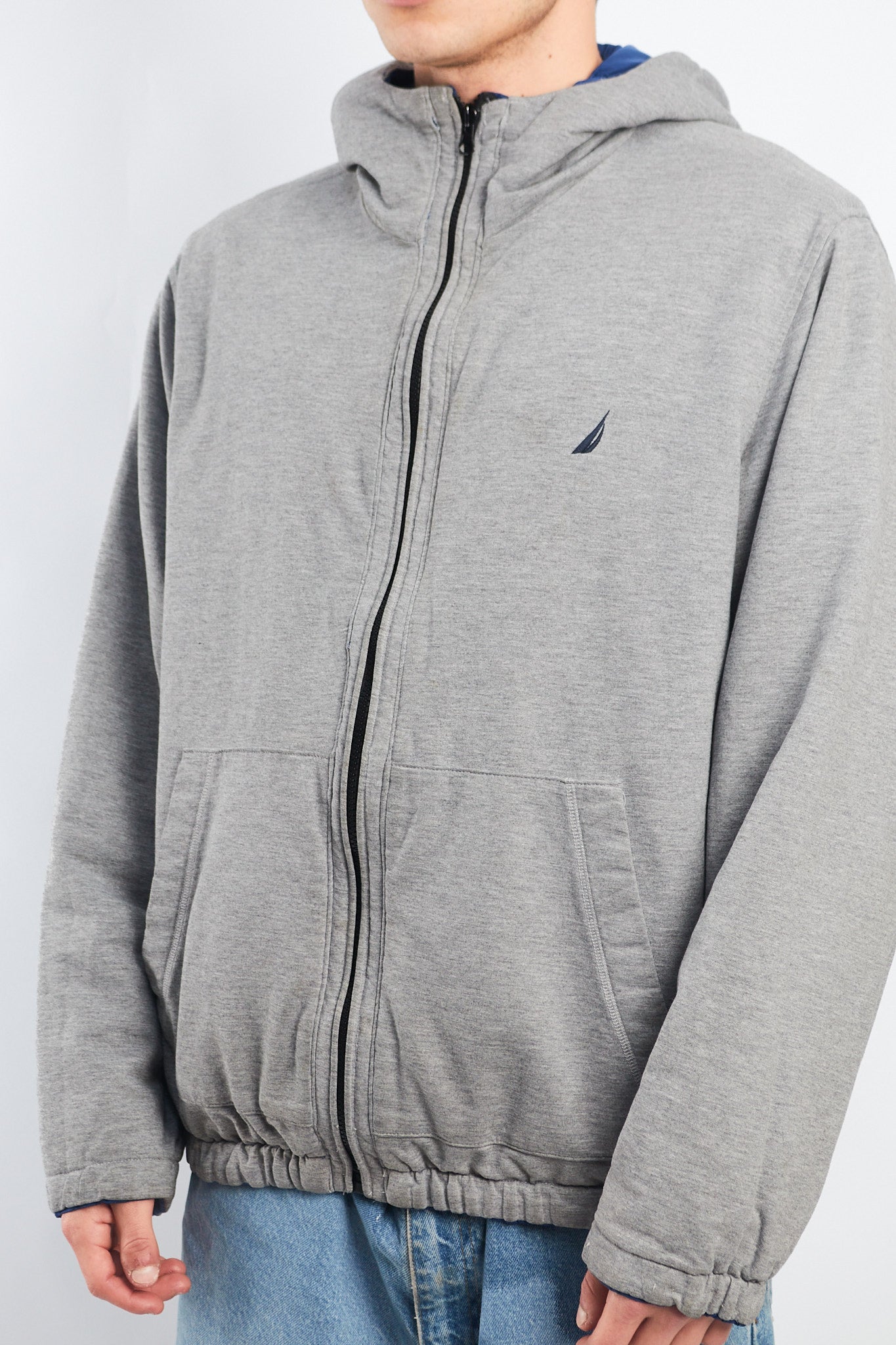 2000 Nautica Reversible Hooded Jacket/ Windbreaker (M/L)