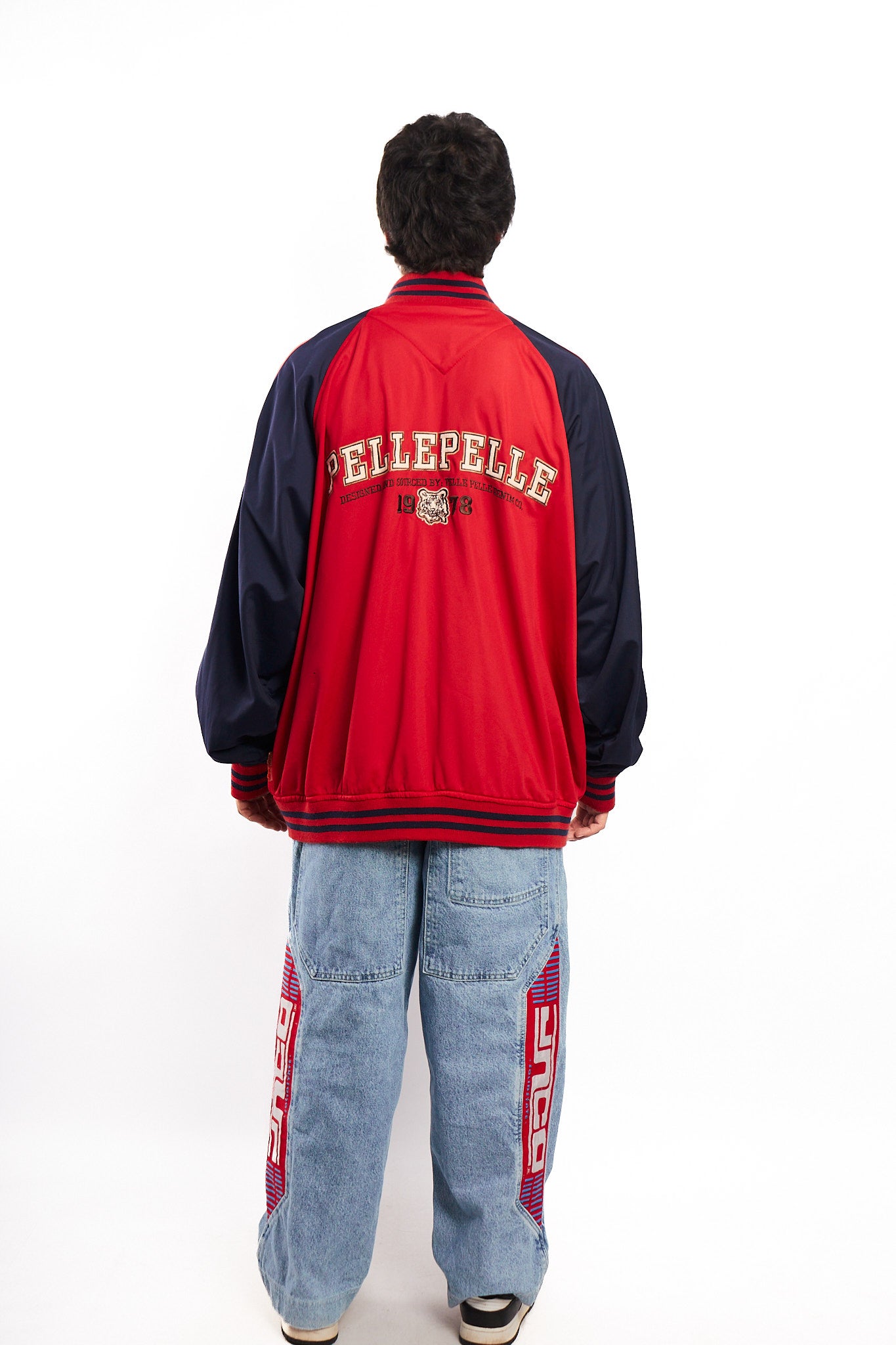 Vintage Y2K Pelle Pelle Big Logo Tiger Track Jacket (XL)