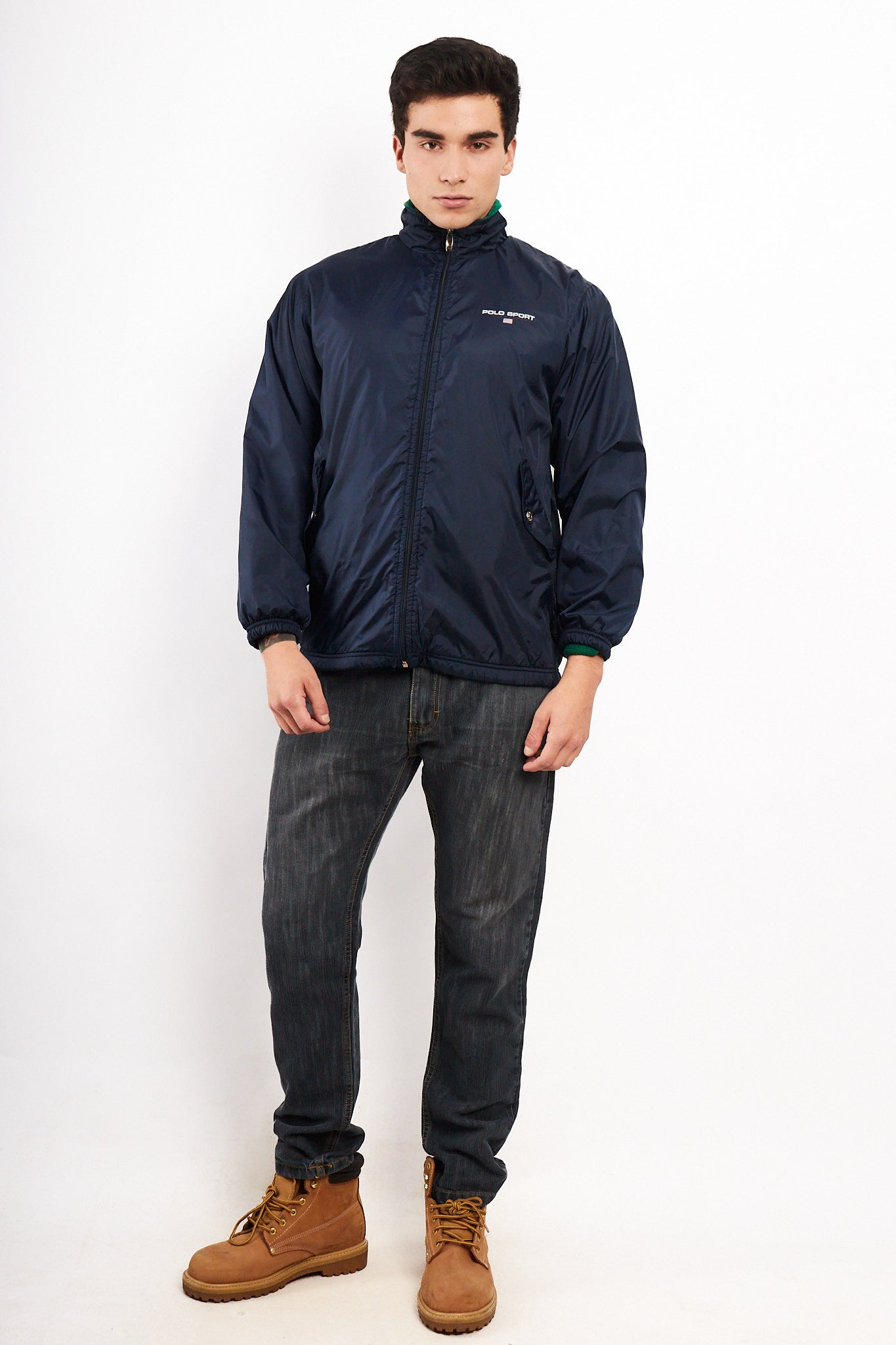 1990s Vintage Polo Sport Ralph Lauren Big Logo Jacket (M)