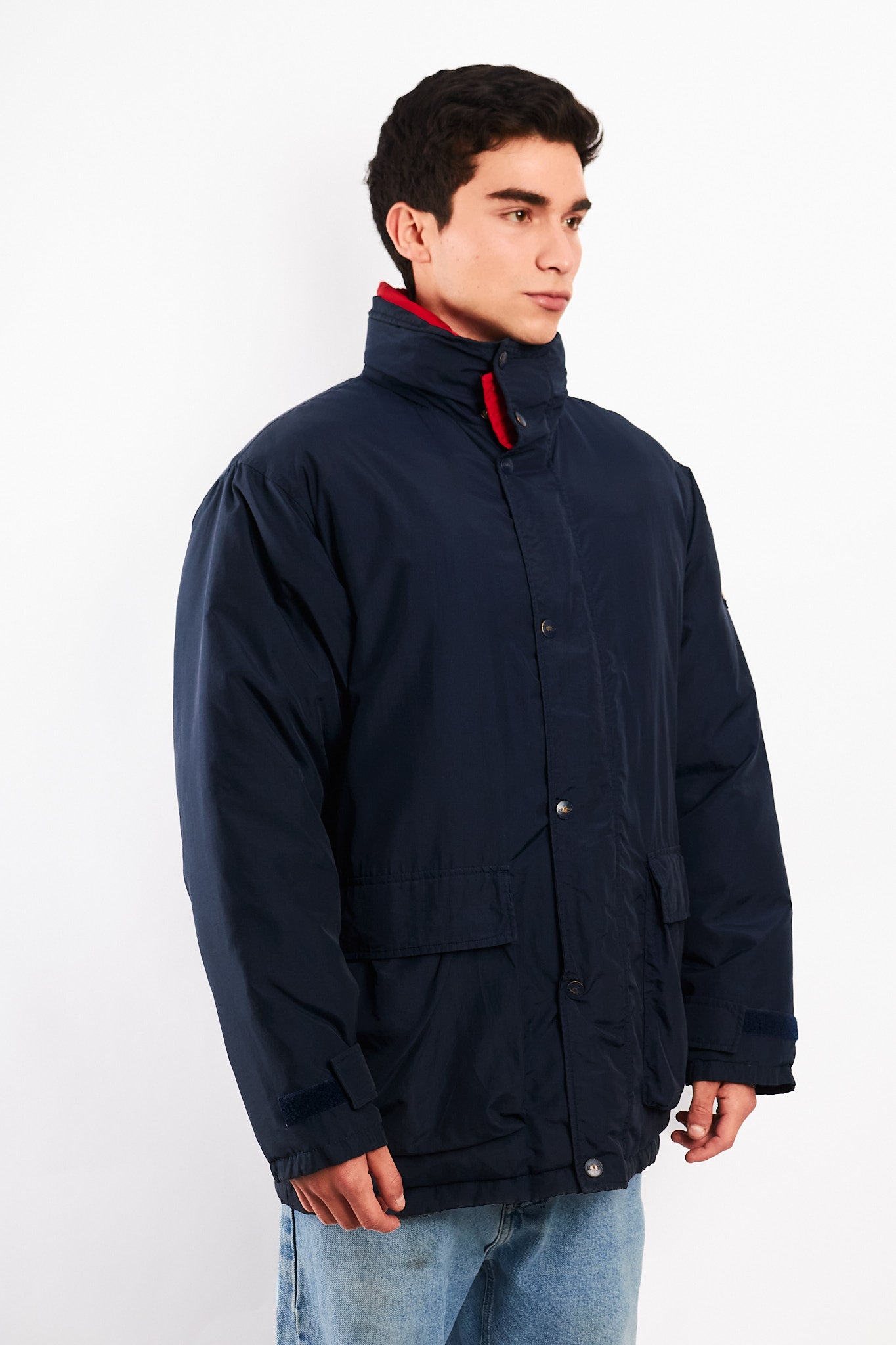 1990 Vintage Tommy Double Collar Down Puffer Parka (M)