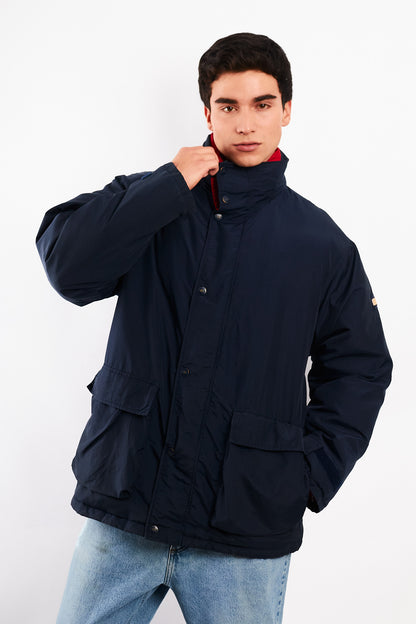 1990 Vintage Tommy Double Collar Down Puffer Parka (M)