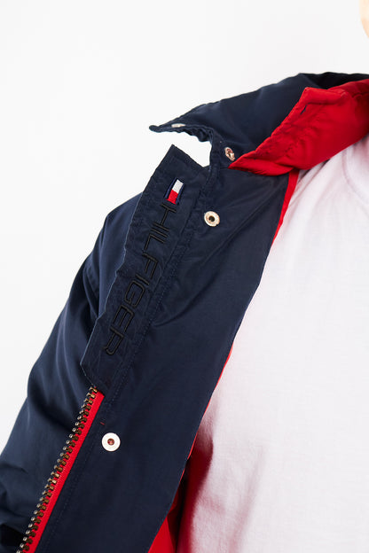 1990 Vintage Tommy Double Collar Down Puffer Parka (M)