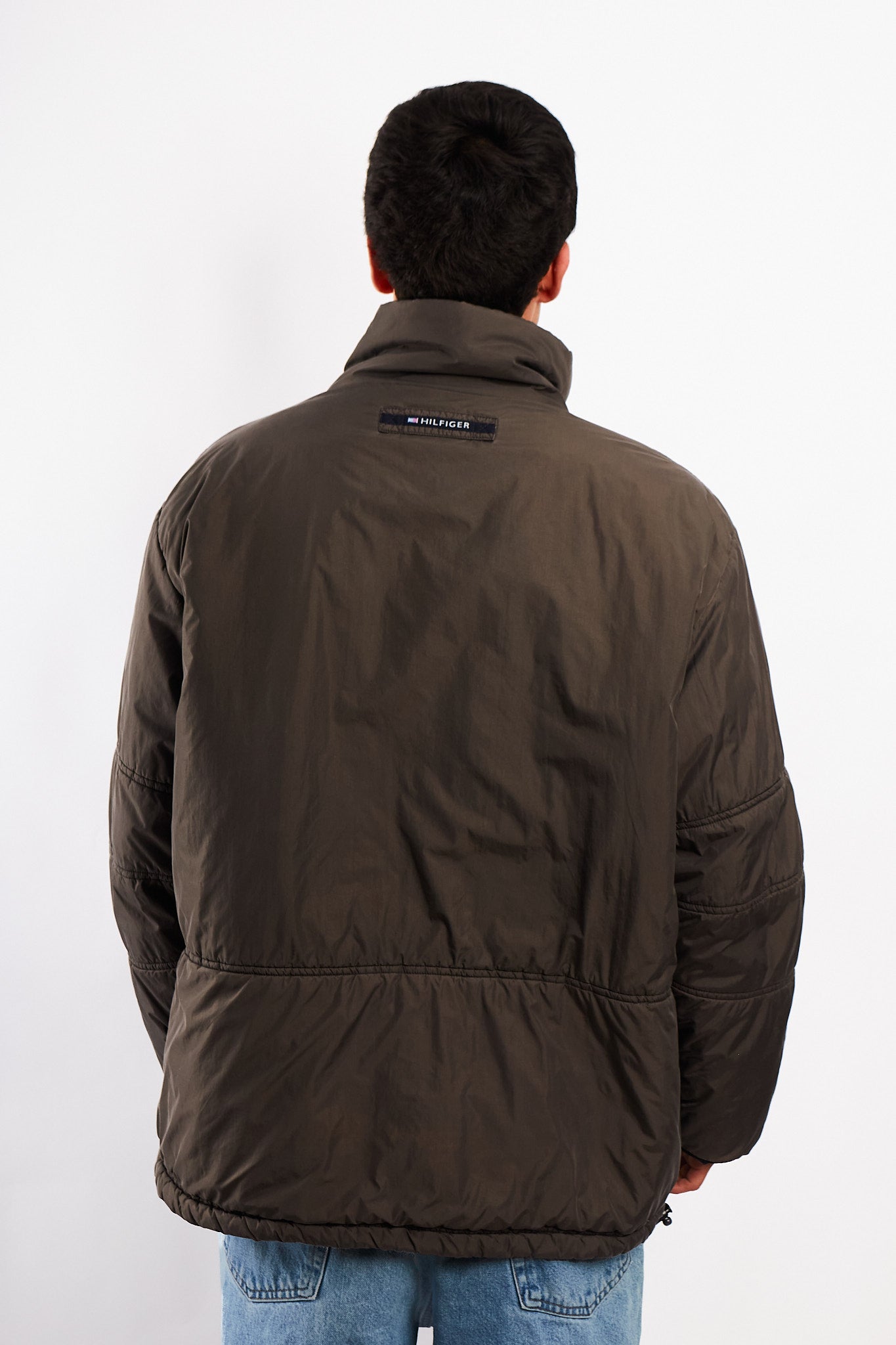1990 Vintage Tommy Coldstop Gray Puffer Jacket (L)