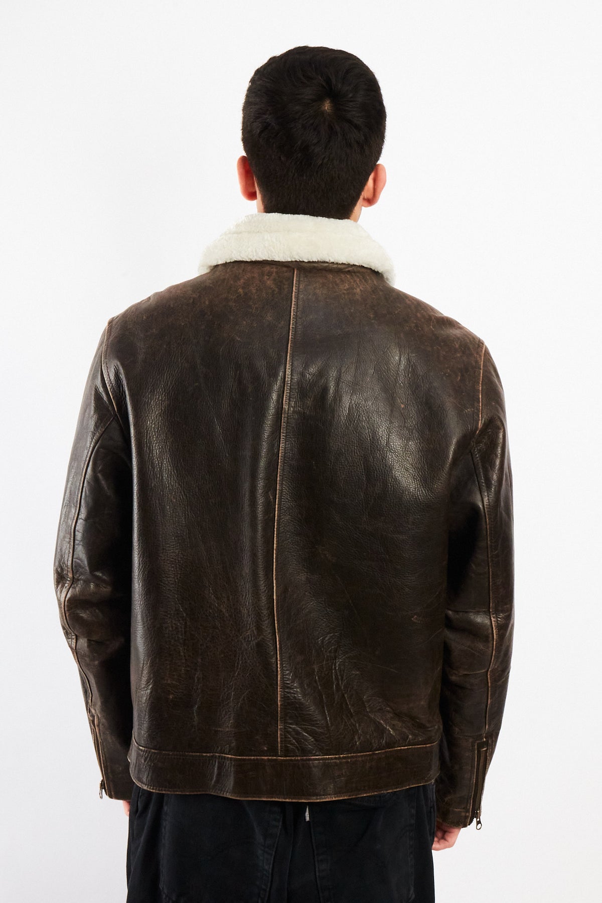 2000 Vintage GAP Distresed Leather Aviaor (M)