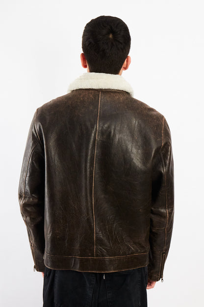 2000 Vintage GAP Distresed Leather Aviaor (M)