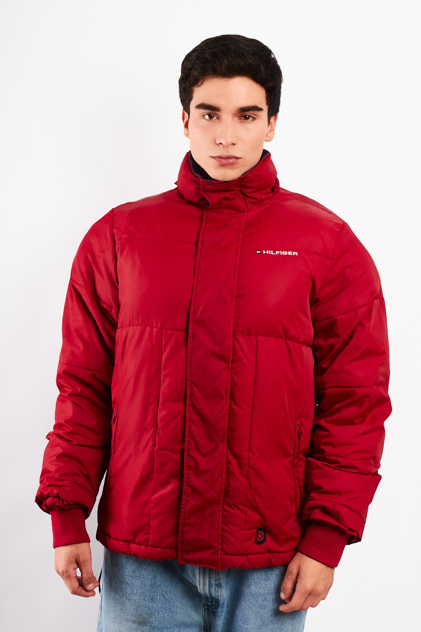 2000 Vintage Tommy Red Puffer Jacket (M/L)