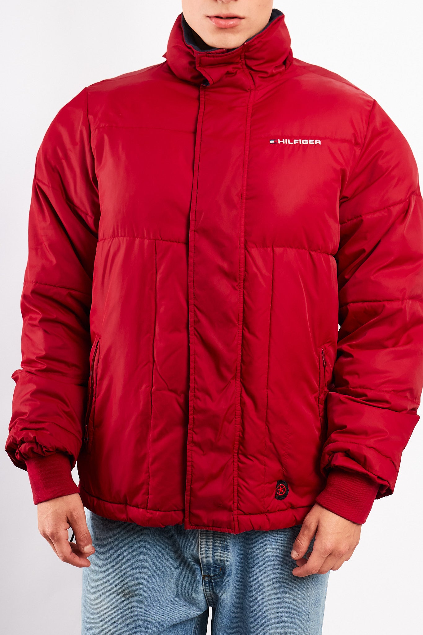 2000 Vintage Tommy Red Puffer Jacket (M/L)
