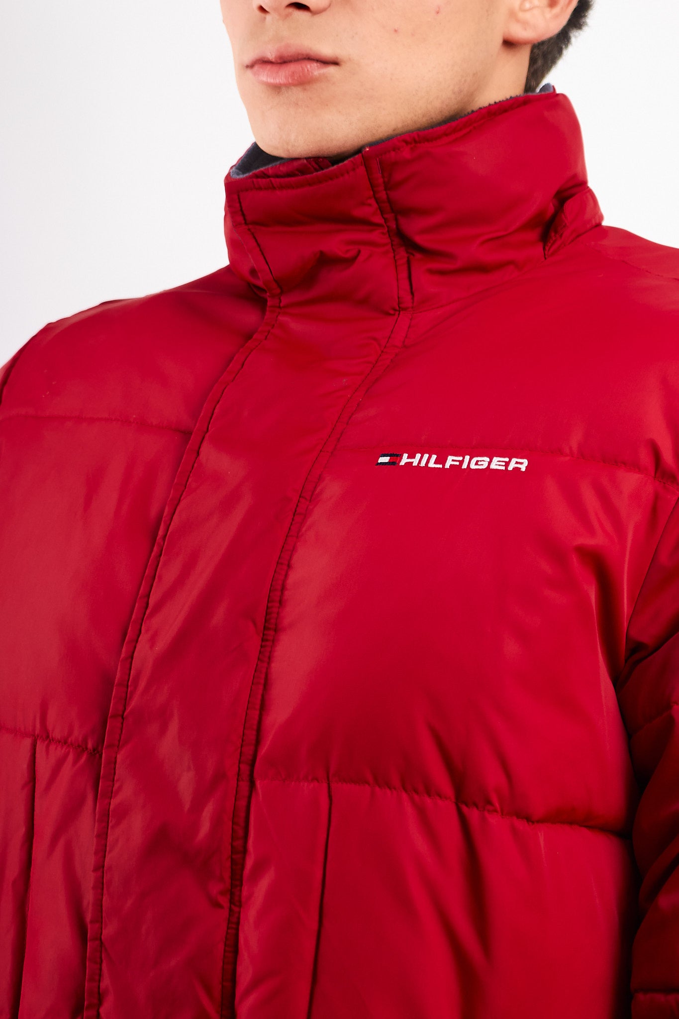 2000 Vintage Tommy Red Puffer Jacket (M/L)