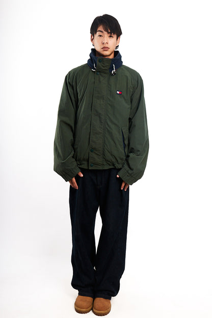 1990 Vintage Tommy Hilfiger Forest Green Padded Jacket (L/XL)