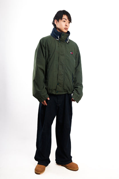 1990 Vintage Tommy Hilfiger Forest Green Padded Jacket (L/XL)