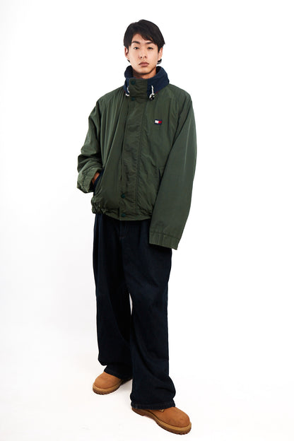 1990 Vintage Tommy Hilfiger Forest Green Padded Jacket (L/XL)