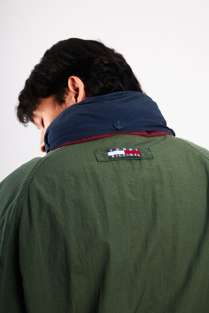 1990 Vintage Tommy Hilfiger Forest Green Padded Jacket (L/XL)