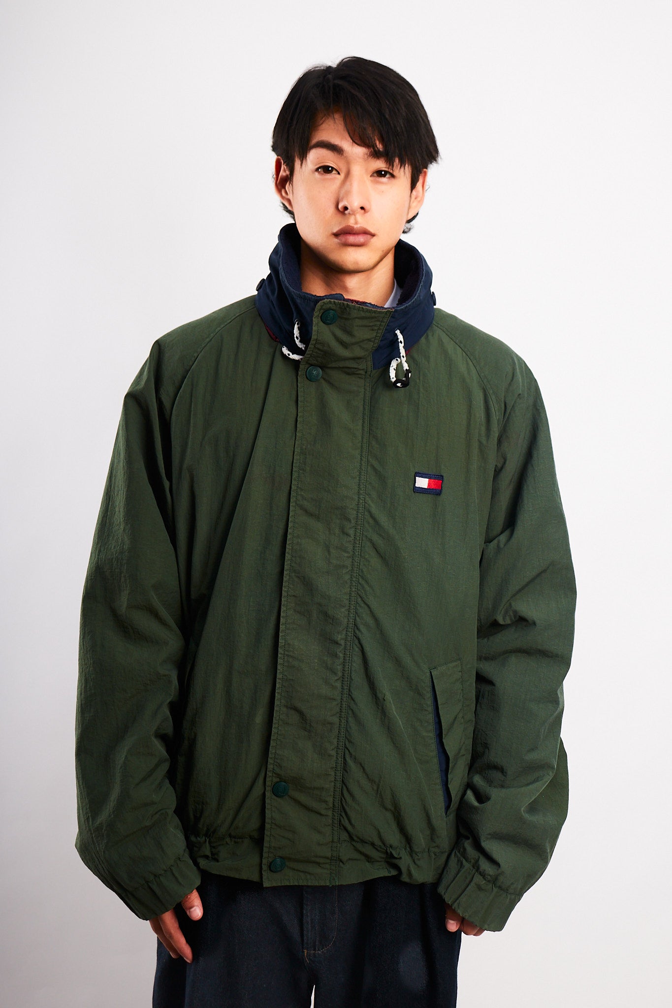 1990 Vintage Tommy Hilfiger Forest Green Padded Jacket (L/XL)