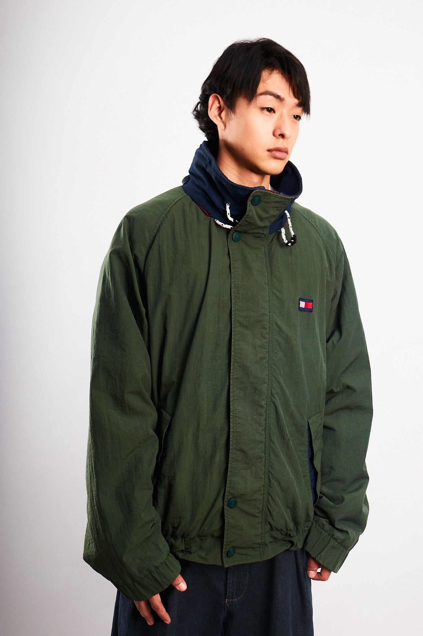 1990 Vintage Tommy Hilfiger Forest Green Padded Jacket (L/XL)