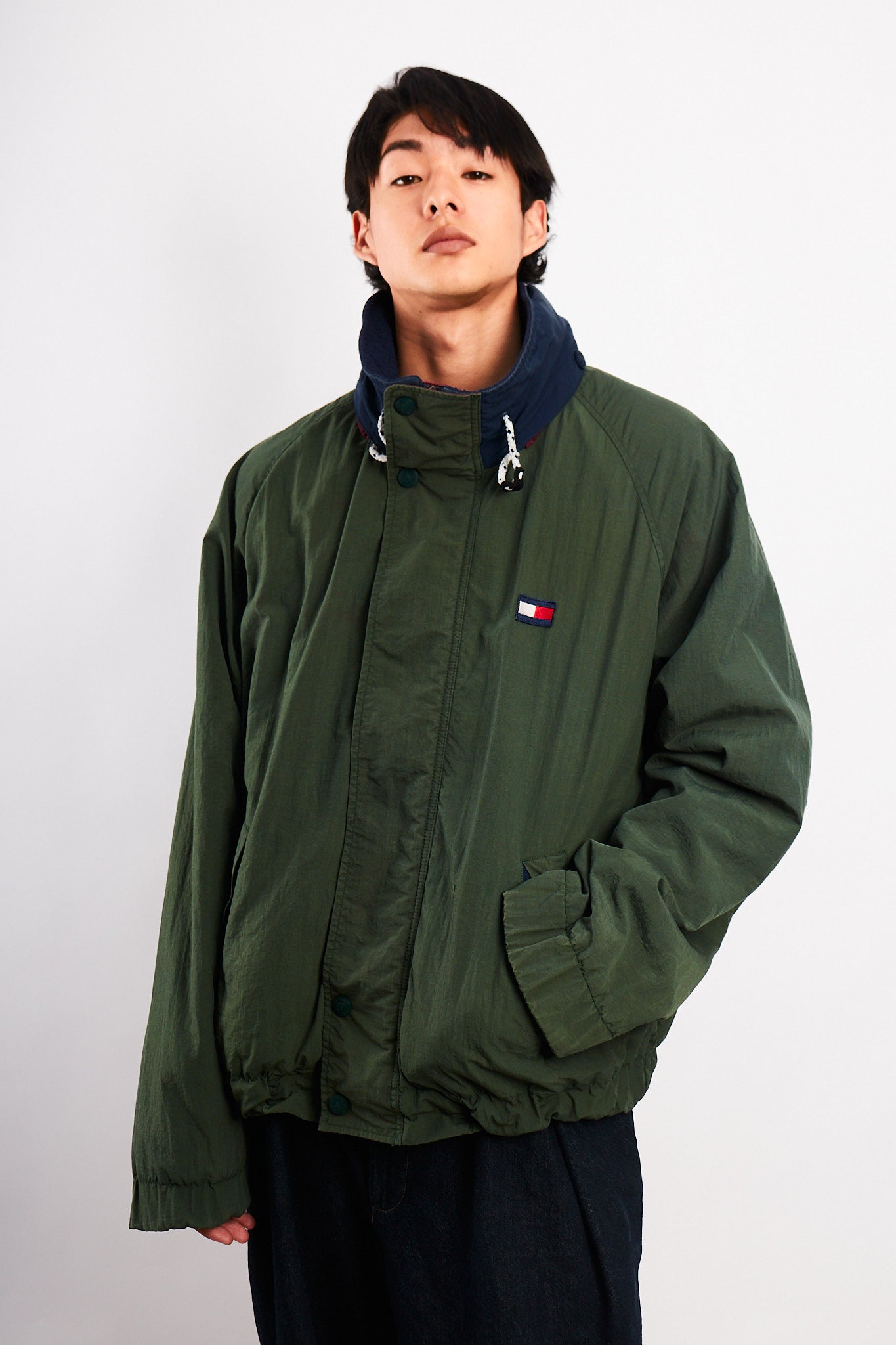 1990 Vintage Tommy Hilfiger Forest Green Padded Jacket (L/XL)