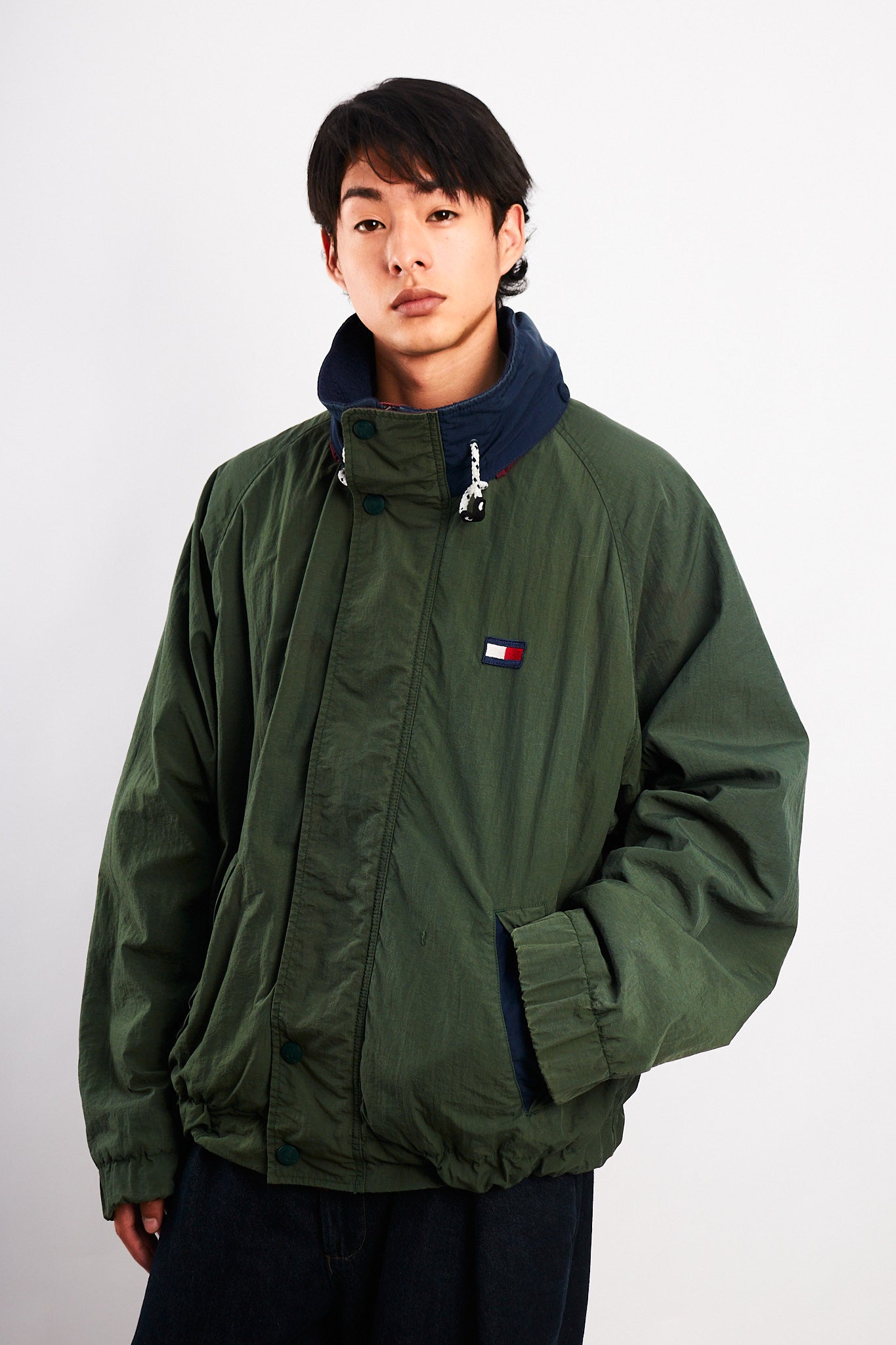 1990 Vintage Tommy Hilfiger Forest Green Padded Jacket (L/XL)