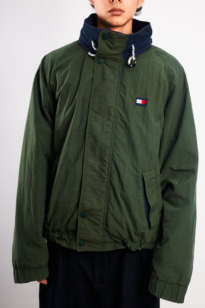 1990 Vintage Tommy Hilfiger Forest Green Padded Jacket (L/XL)
