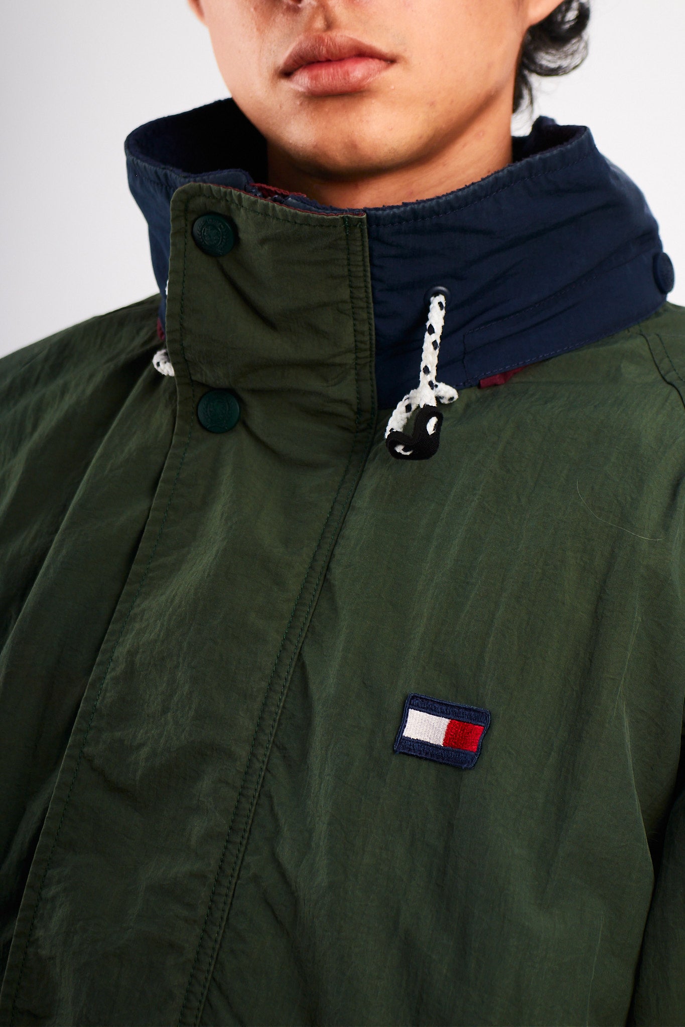 1990 Vintage Tommy Hilfiger Forest Green Padded Jacket (L/XL)