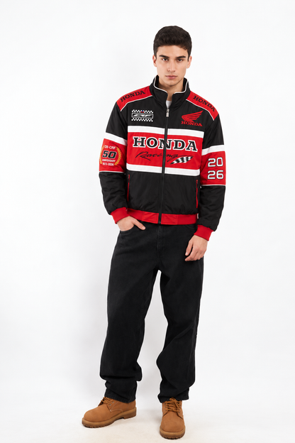 Honda Racing CRF Motocross Black Edition Racer Jacket
