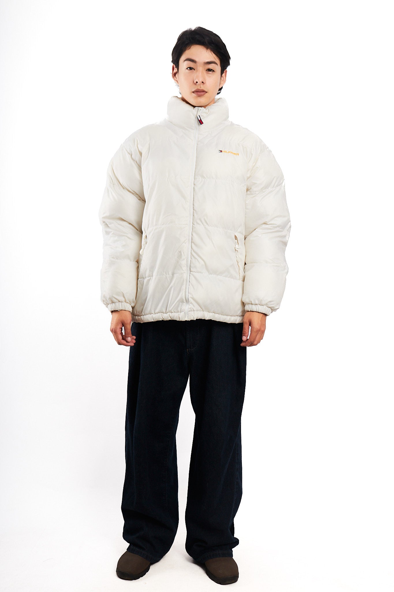 2000 Vintage Tommy Hilfiger White Puffer Jacket (M/L)