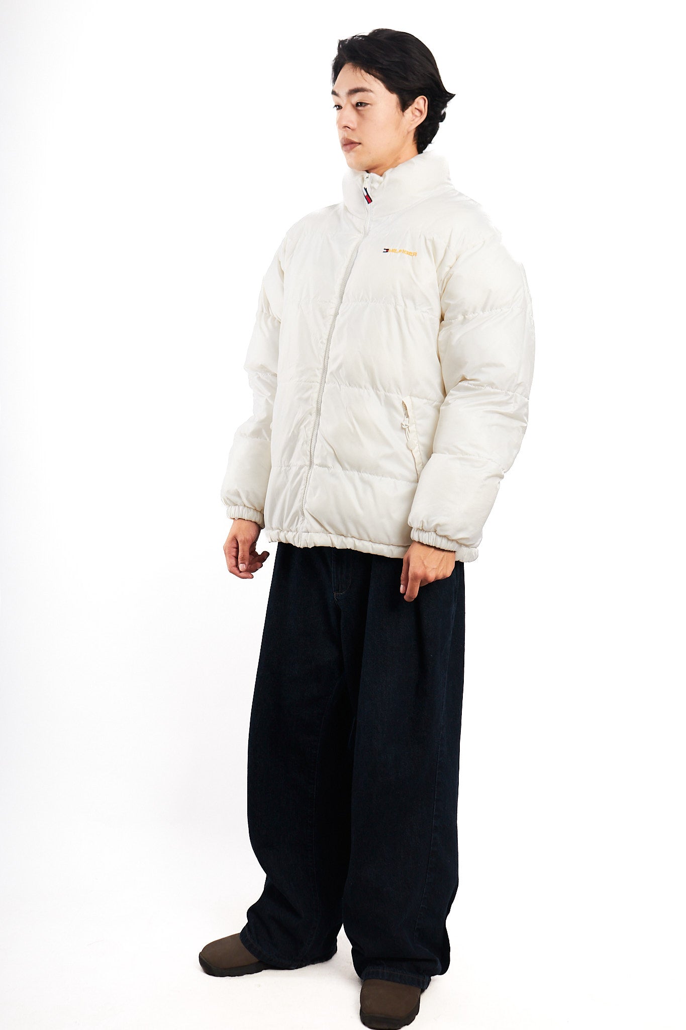 2000 Vintage Tommy Hilfiger White Puffer Jacket (M/L)