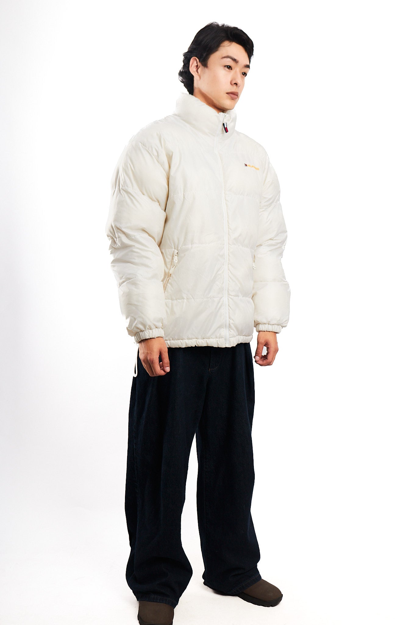2000 Vintage Tommy Hilfiger White Puffer Jacket (M/L)