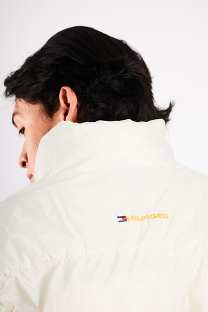 2000 Vintage Tommy Hilfiger White Puffer Jacket (M/L)