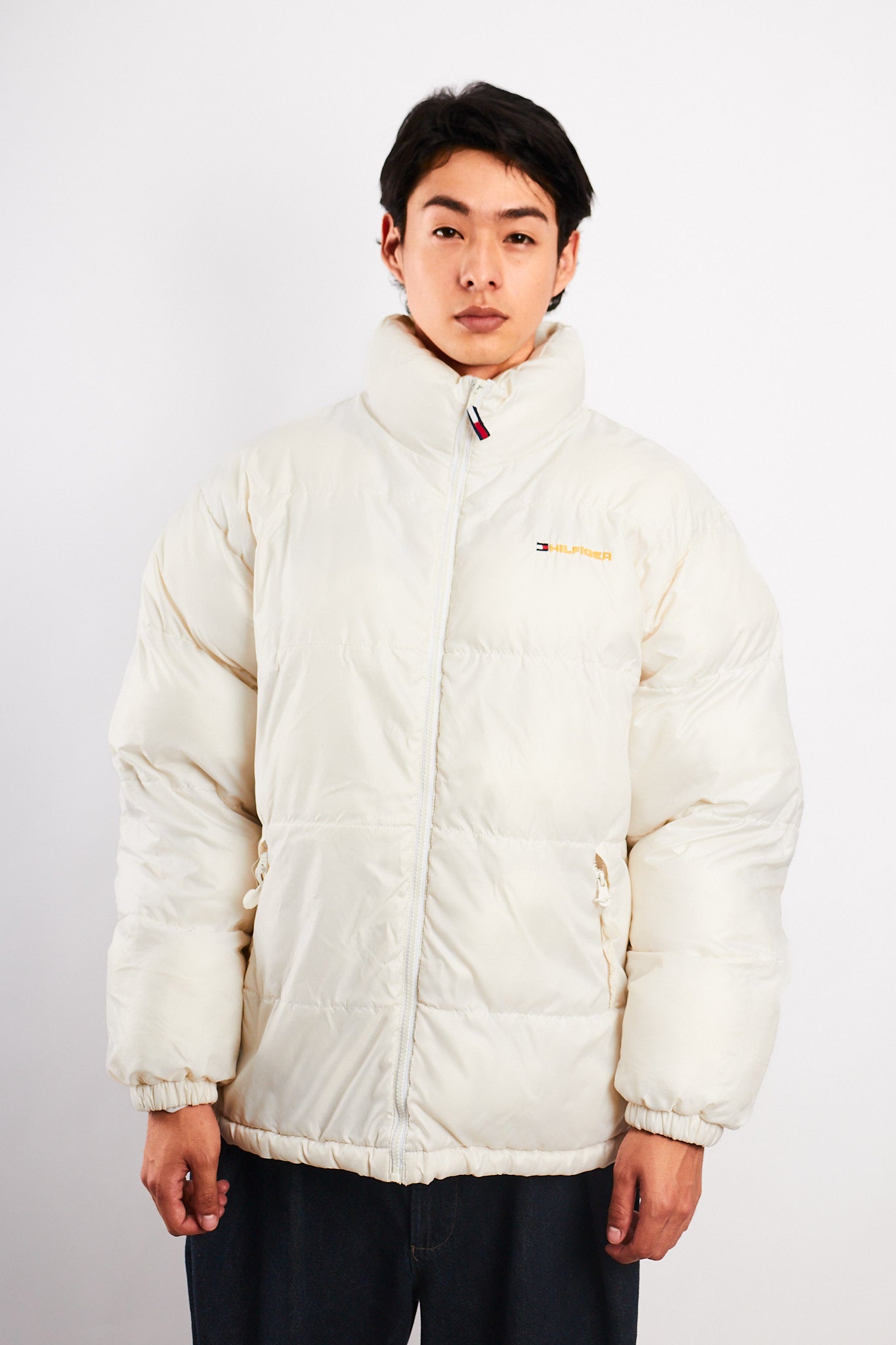 2000 Vintage Tommy Hilfiger White Puffer Jacket (M/L)