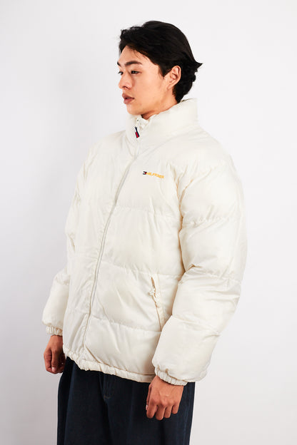2000 Vintage Tommy Hilfiger White Puffer Jacket (M/L)