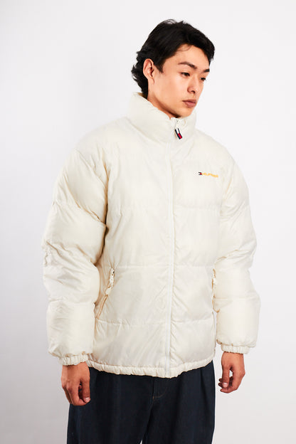 2000 Vintage Tommy Hilfiger White Puffer Jacket (M/L)