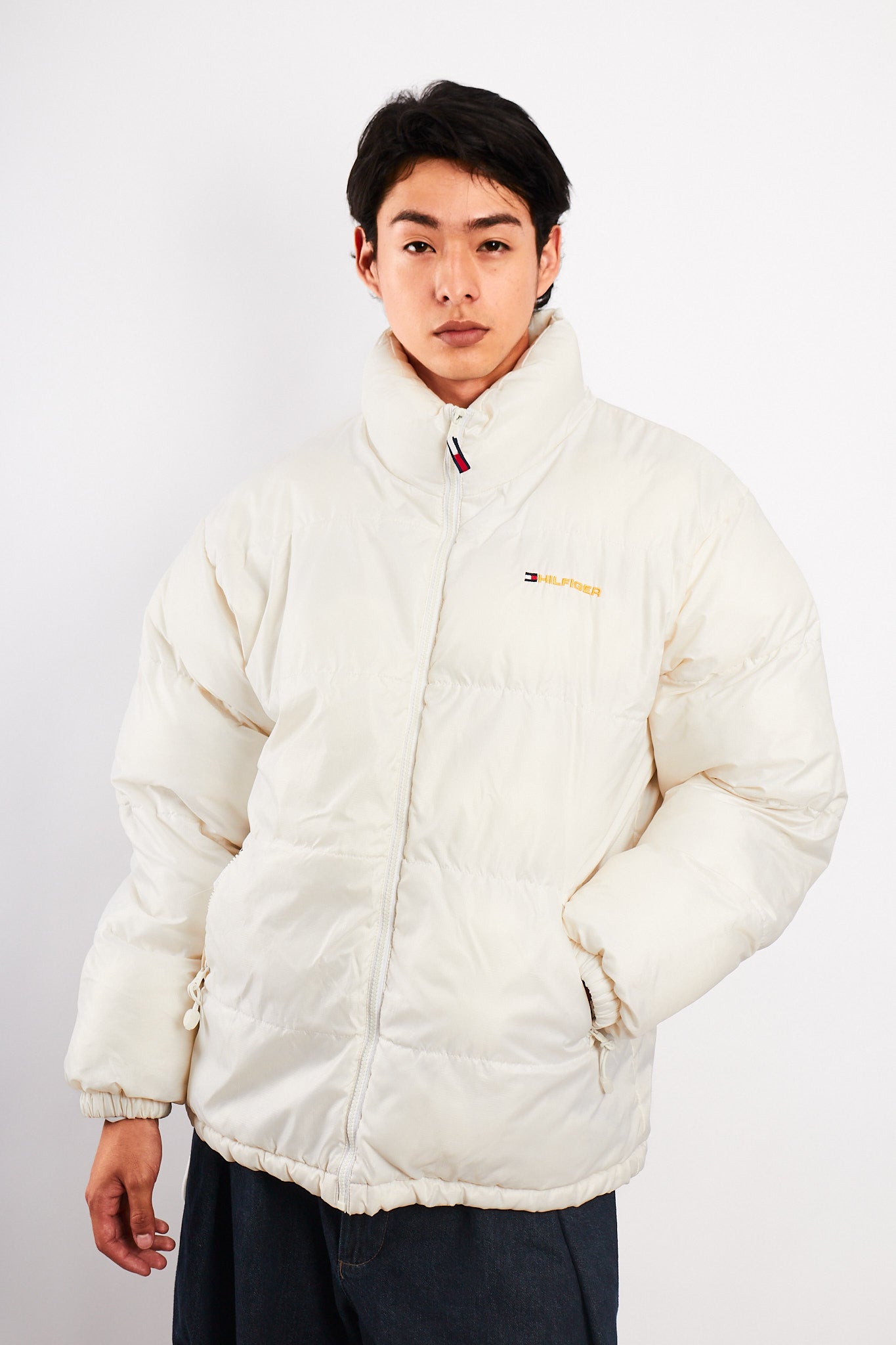 2000 Vintage Tommy Hilfiger White Puffer Jacket (M/L)