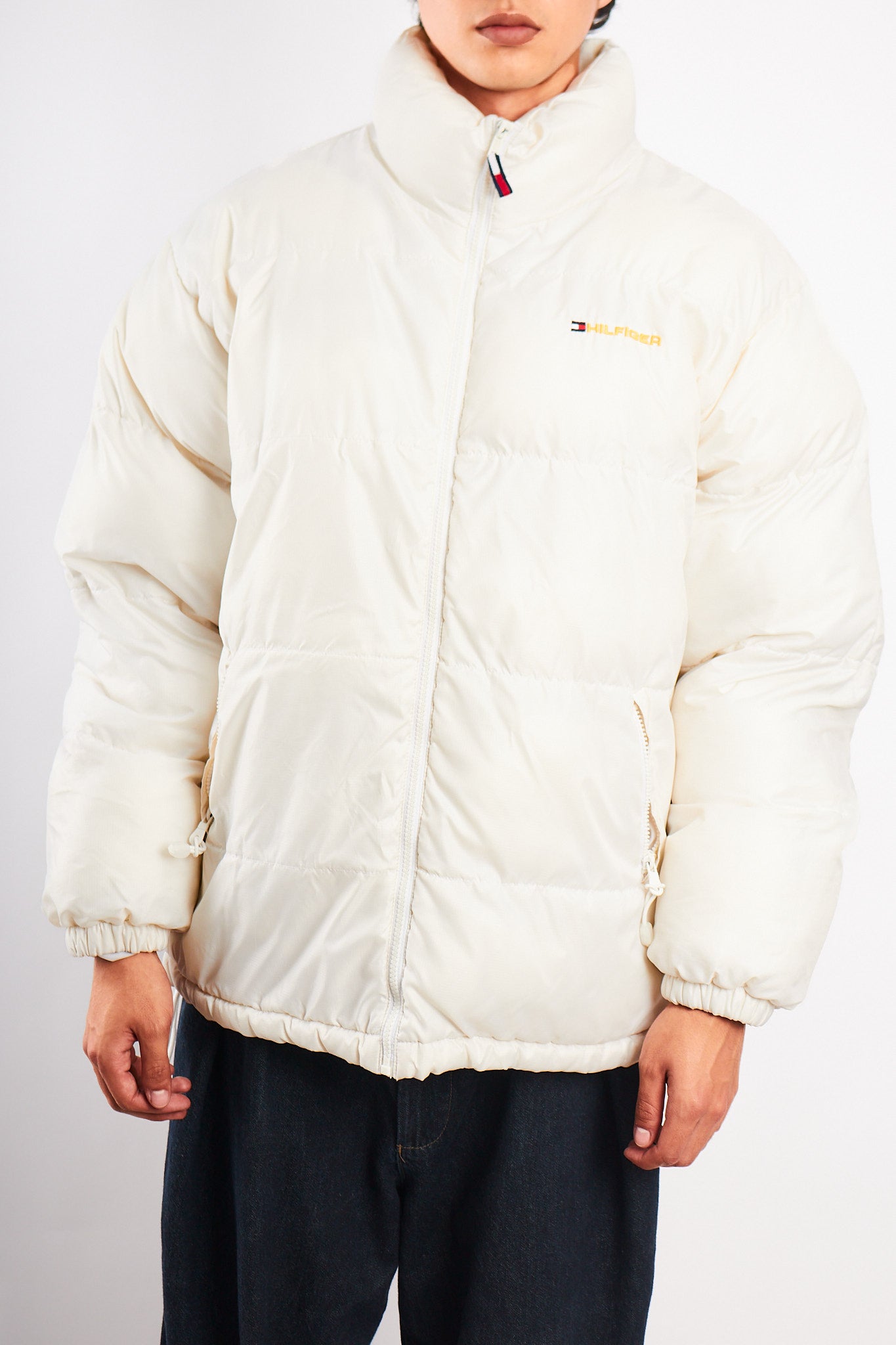 2000 Vintage Tommy Hilfiger White Puffer Jacket (M/L)