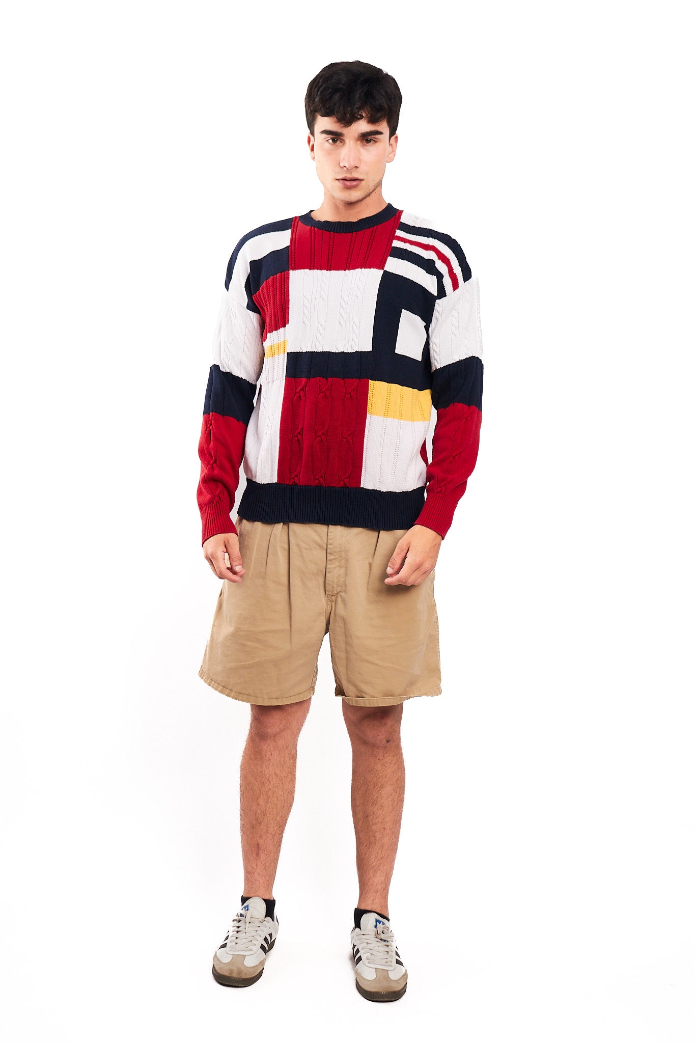 1990 Vintage Nautica Colorblock Knitted Sweater (M/L)