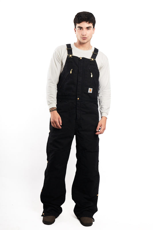 2000 Vintage Carhartt Black Baggy Carpenter Overall (M/L)