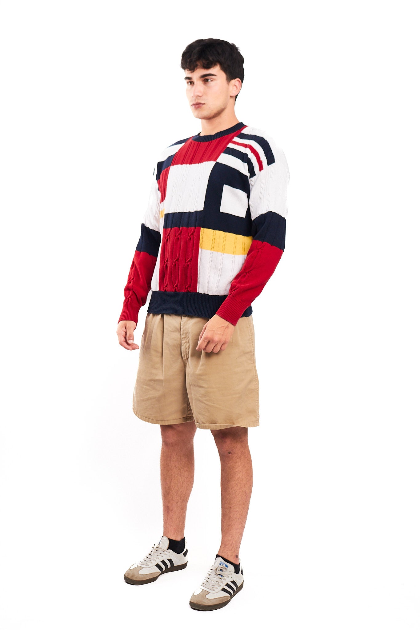 1990 Vintage Nautica Colorblock Knitted Sweater (M/L)