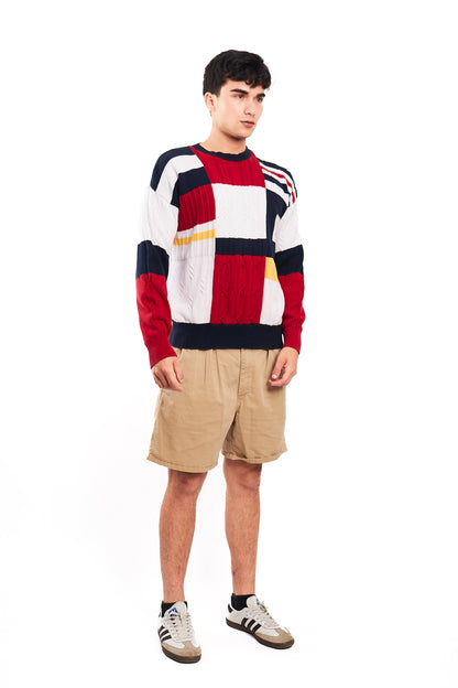 1990 Vintage Nautica Colorblock Knitted Sweater (M/L)