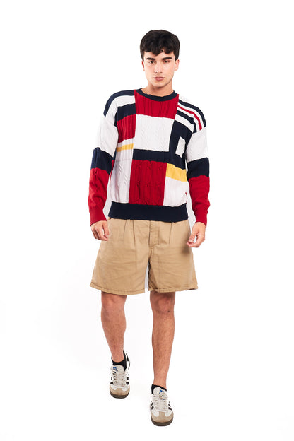 1990 Vintage Nautica Colorblock Knitted Sweater (M/L)