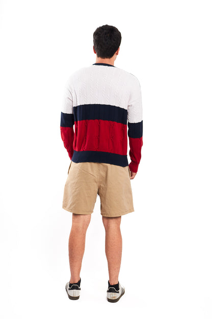 1990 Vintage Nautica Colorblock Knitted Sweater (M/L)