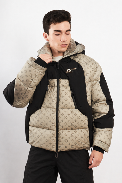 2019 Louis Vuitton Virgil Abloh Heated Monogram Down Puffer Jacket (M/L)
